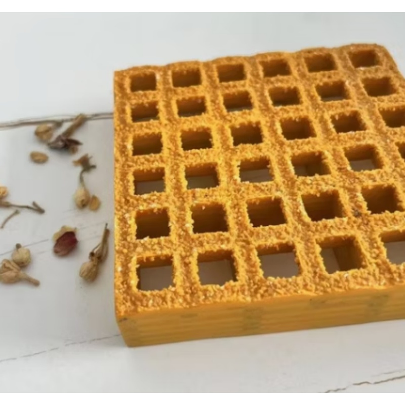 Anti Slip Plastic Walkway Gritted Top Molded 38mm FRP/GRP Grating