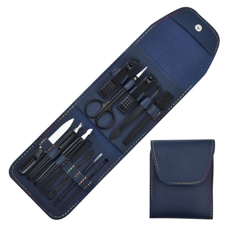 Nail Clipper Pedicure Eyebrow Clipper Set Decoration Nail Tools 12 Sets.
