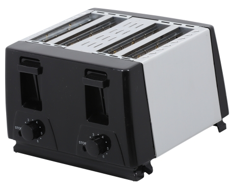 Sleek 4 Slice Toaster with Adjustable Browning Control for Perfect Toast