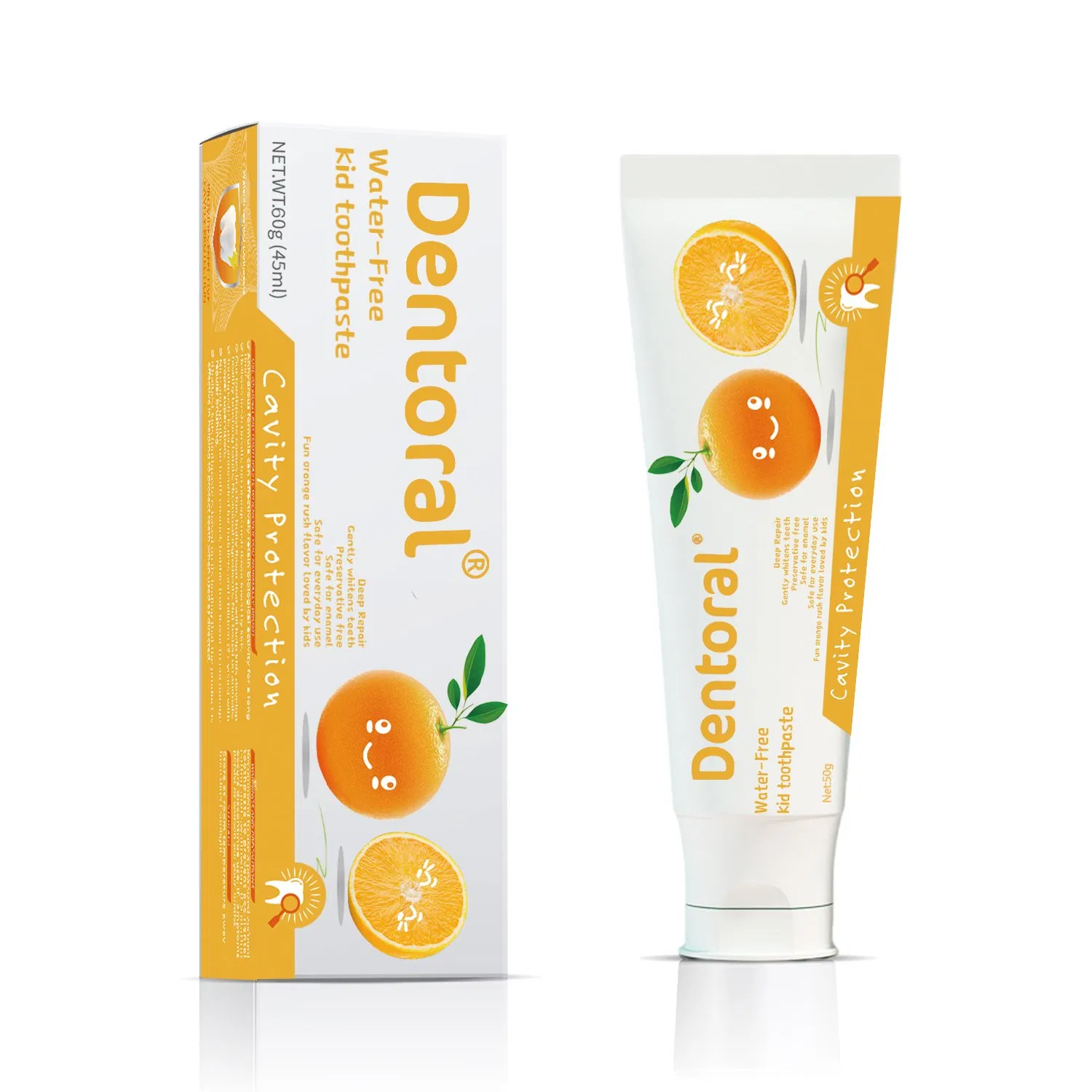 Manufacturers Custom Anti-Cavity Orange Flavor Kid's Toothpaste