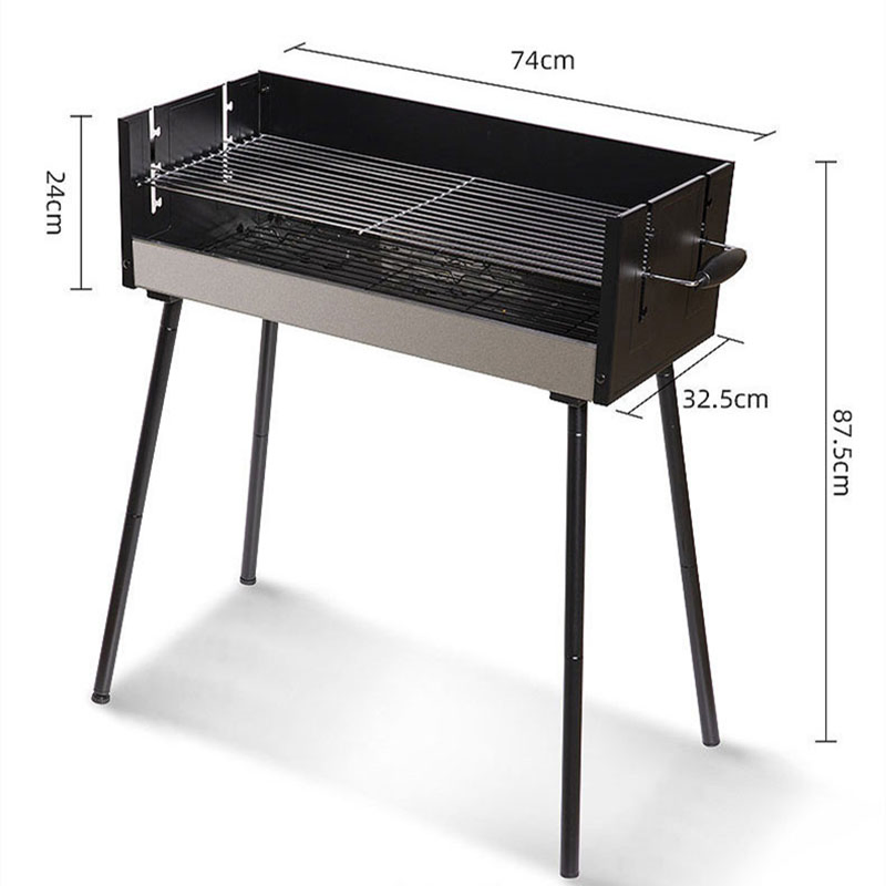 Factory Price Steel Outdoor Folding Barbecue Stall Grill