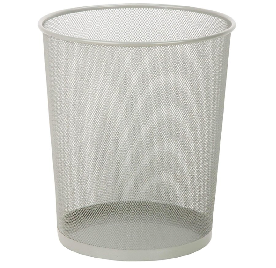 Steel Mesh Powder-Coated Waste Basket
