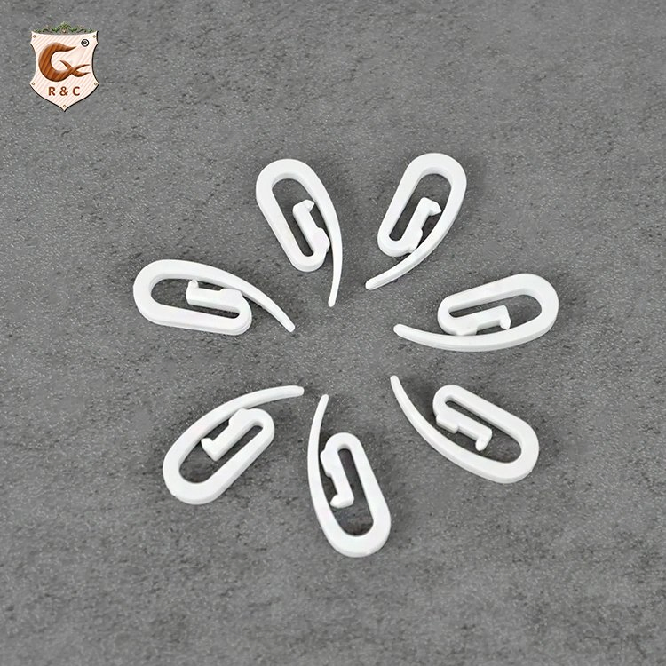 Plastic Curtain Rail Track Gliders Hook Decorative Curtain Hook