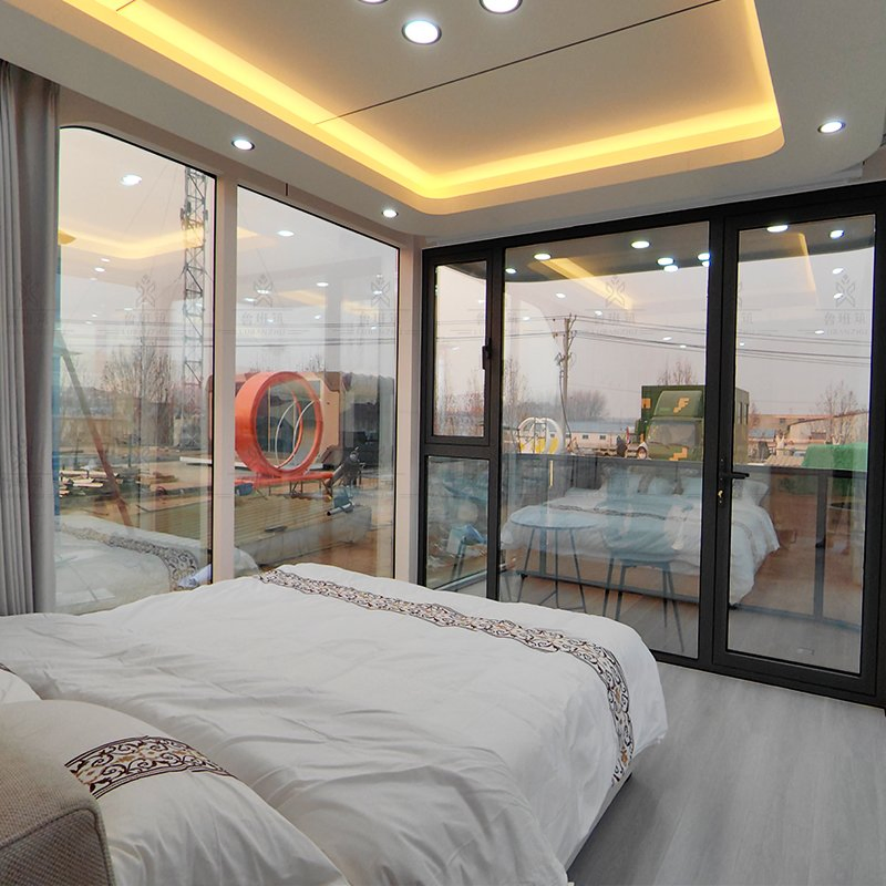 2023 Smart Prefab Capsule House Commercial Space Airship Bed Sleeping Pod Prefabricated Homes