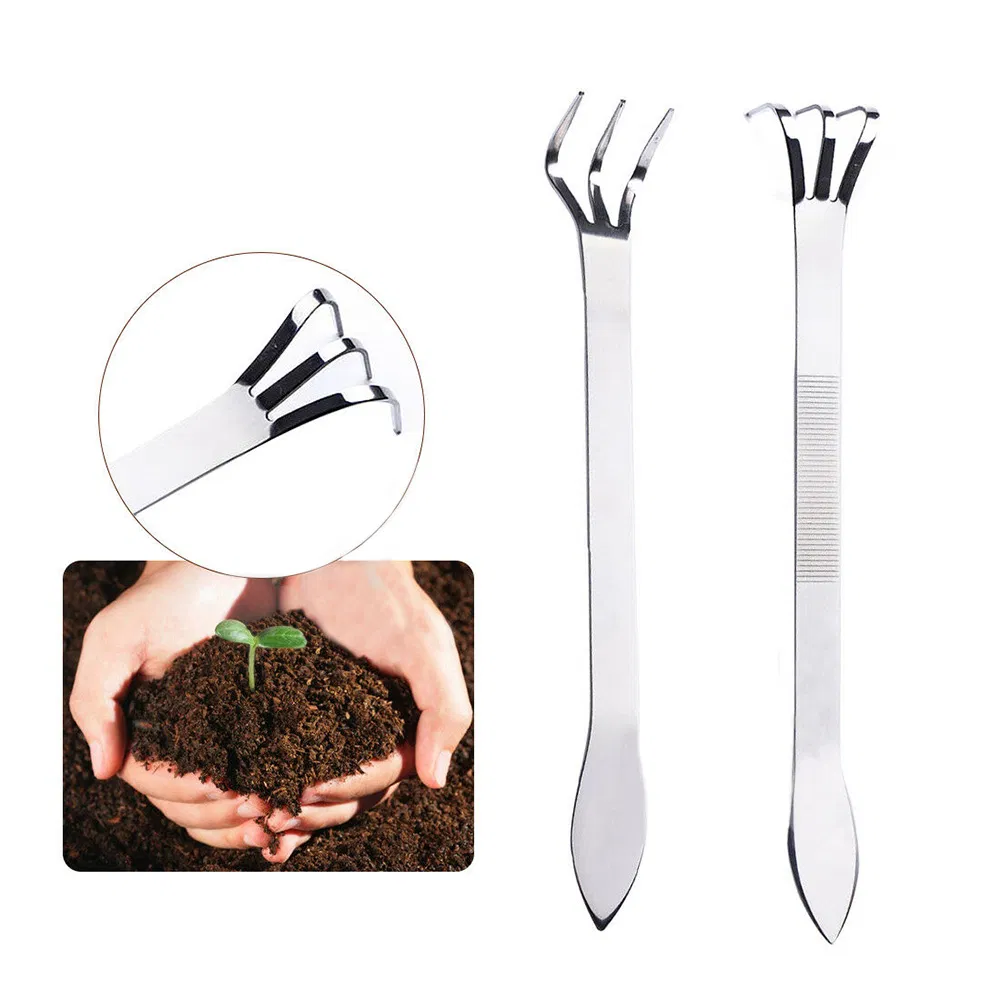 Cultivator Wear Resistant Succulent Gardening Tools Bonsai Spatula Firm Soil Stainless Steel Handheld Rustproof Home Root Rake