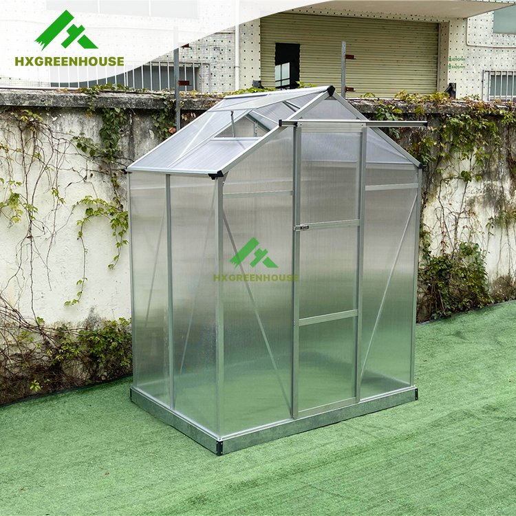 Singlespan Poly Carbonate Staging Backyard Modern Conservatory