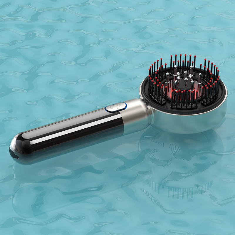 Мини-массажер для головы с красным светом и EMS