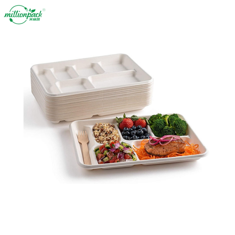 Restaurant-Grade Bagasse Container for Gourmet Meals and Fine Dining