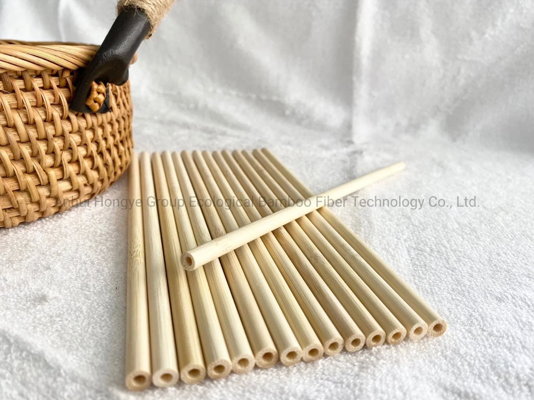 Disposable Bamboo Straw Hot Sale Eco-Friendly Product 6.2*200 mm