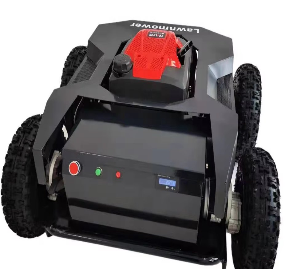 Portable Zero Turn Remote Control Gasoline Farm Lawn Mower