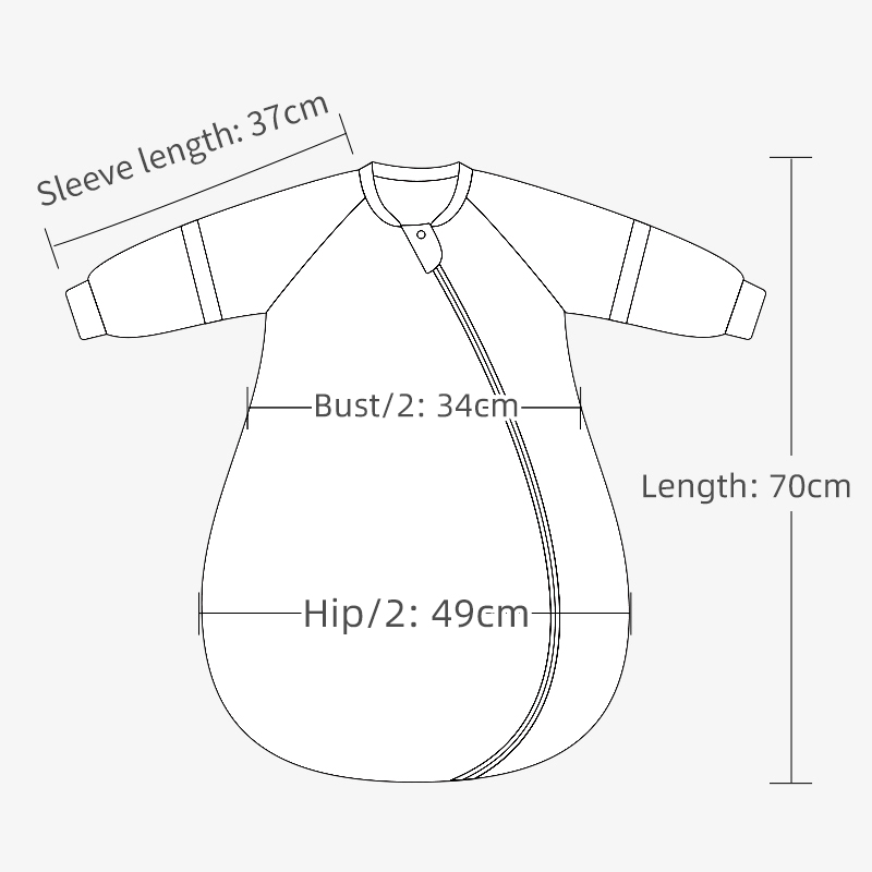 0-48months Baby Bamboo Cotton Sleeping Bags Intelligent Constant Temperature Infant Sleep Sack