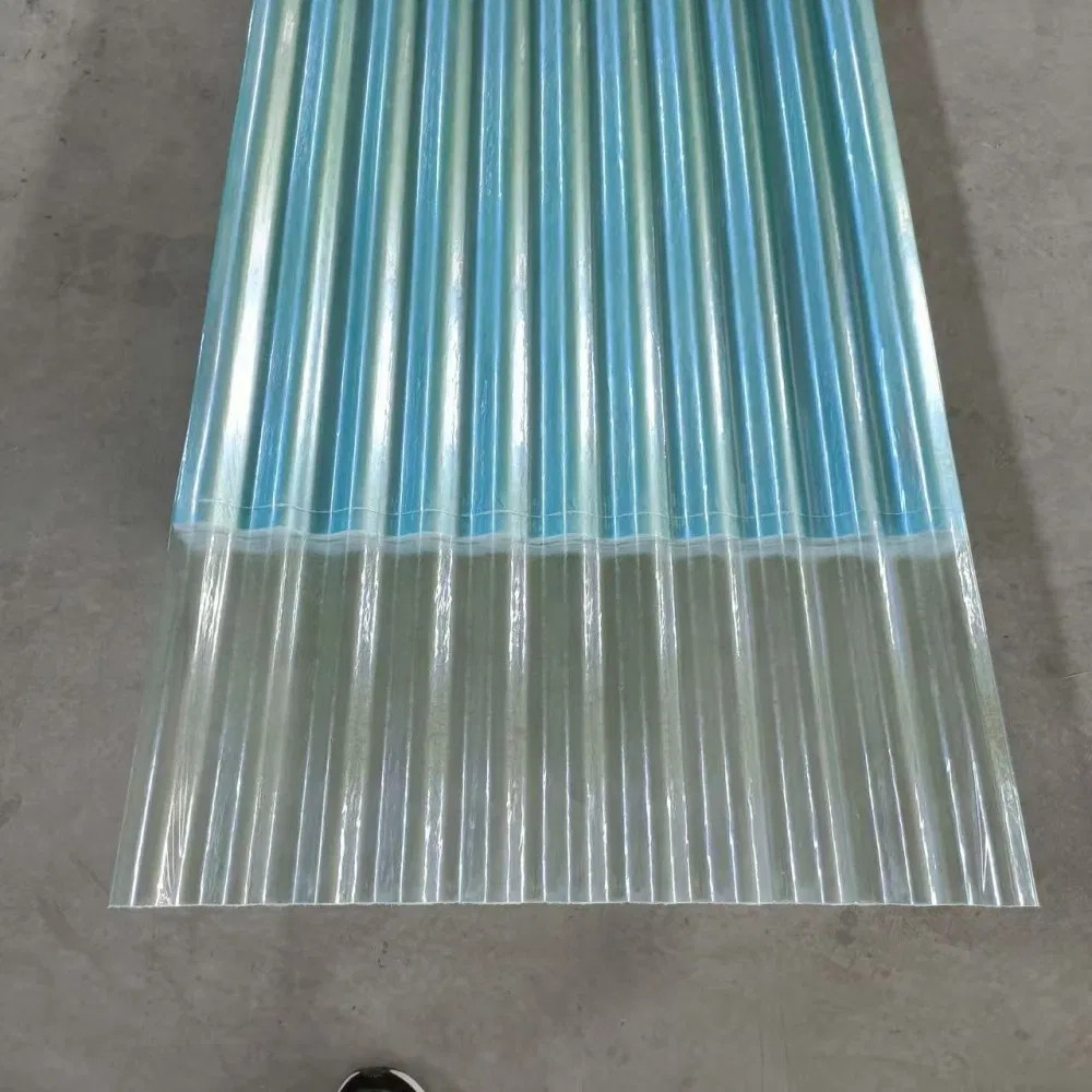 Fiberglass Corrugated Sheet FRP Transparent Panel Roof GRP Skylight Corrugated Panel