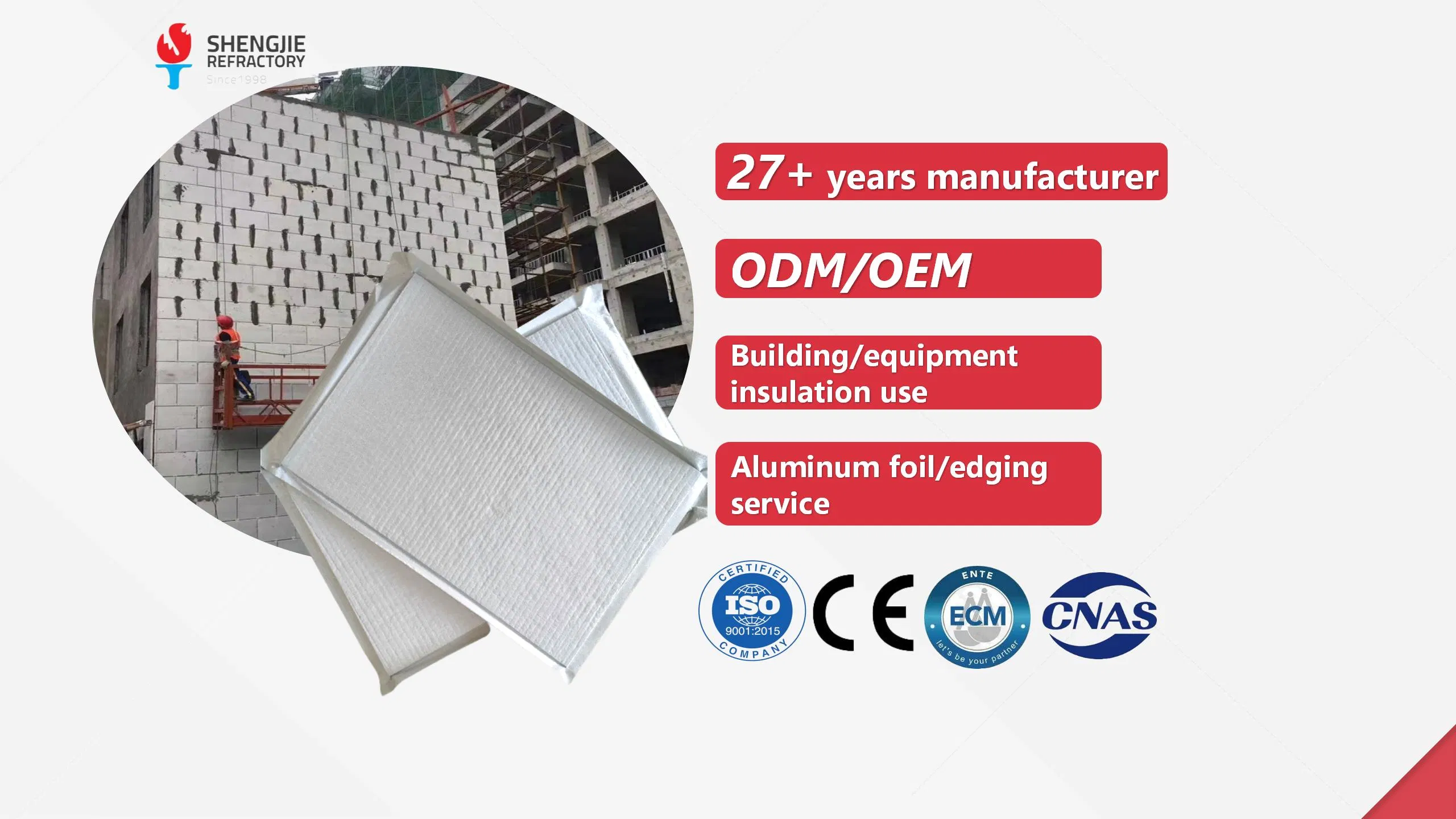 Thermal Conductivity Vacuum Insulated Panel Aluminum Foil Glass Fiber Eco-Friendly K Value VIP