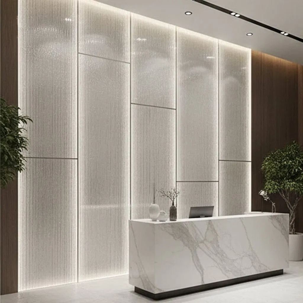 Contemporary Laminated Furniture Glass with Unique Patterns for Interiors