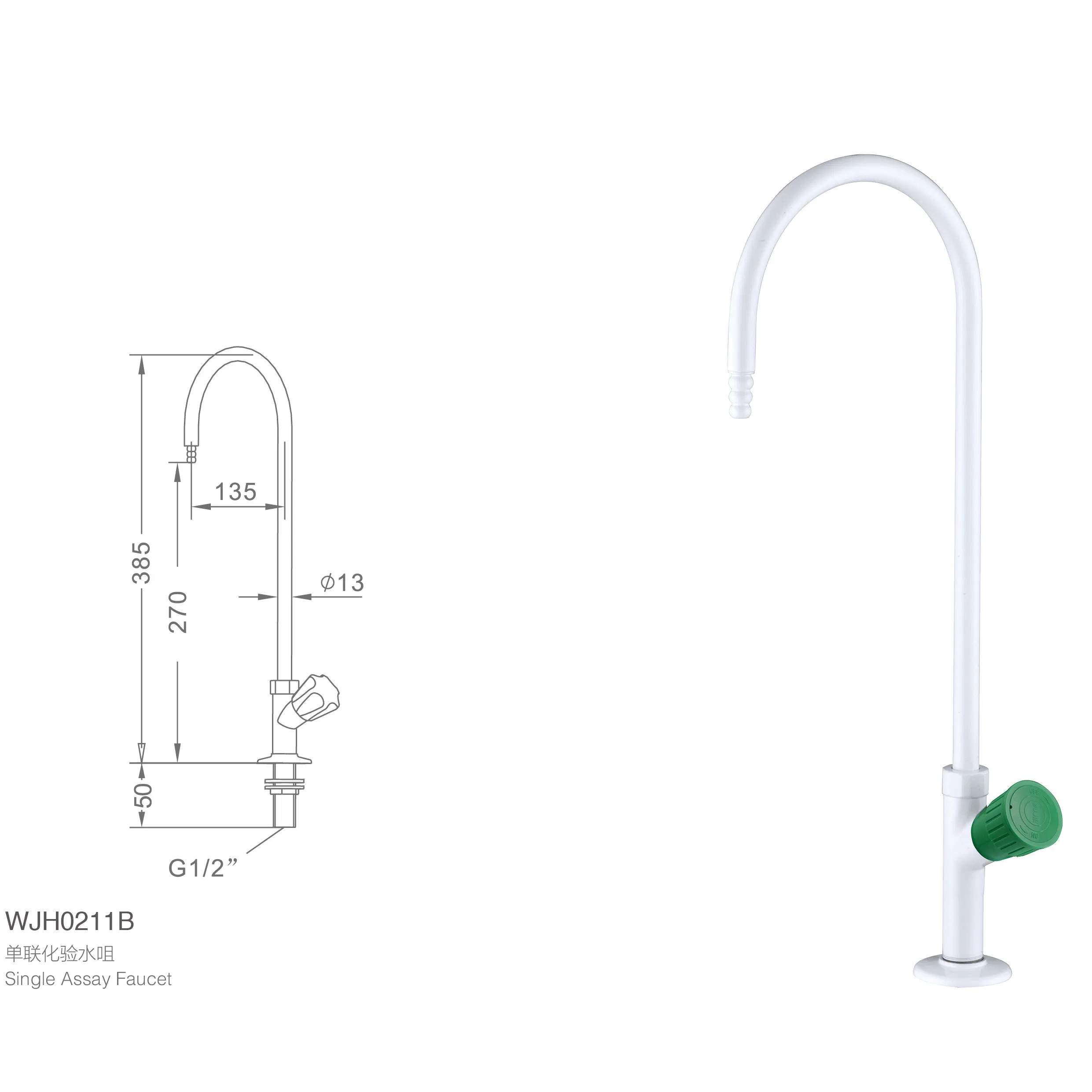 Лабораторный кран однорычажный с термостатом