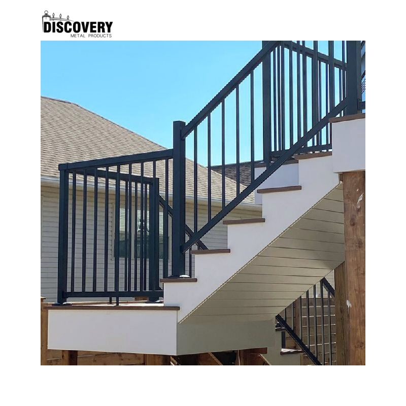 High Quality Outdoor Safety Balcony Stair Garden Aluminum Railing Deck Glass