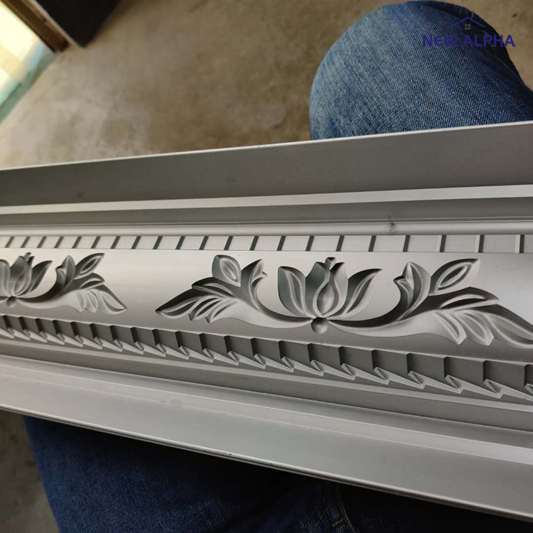 Widely Used White Waterproof Easy Install Baseboard Decorative Line