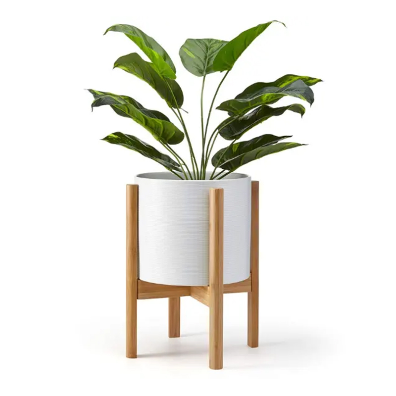 Expandable Natural Bamboo Plant Flower Pot Stand Bamboo Indoor