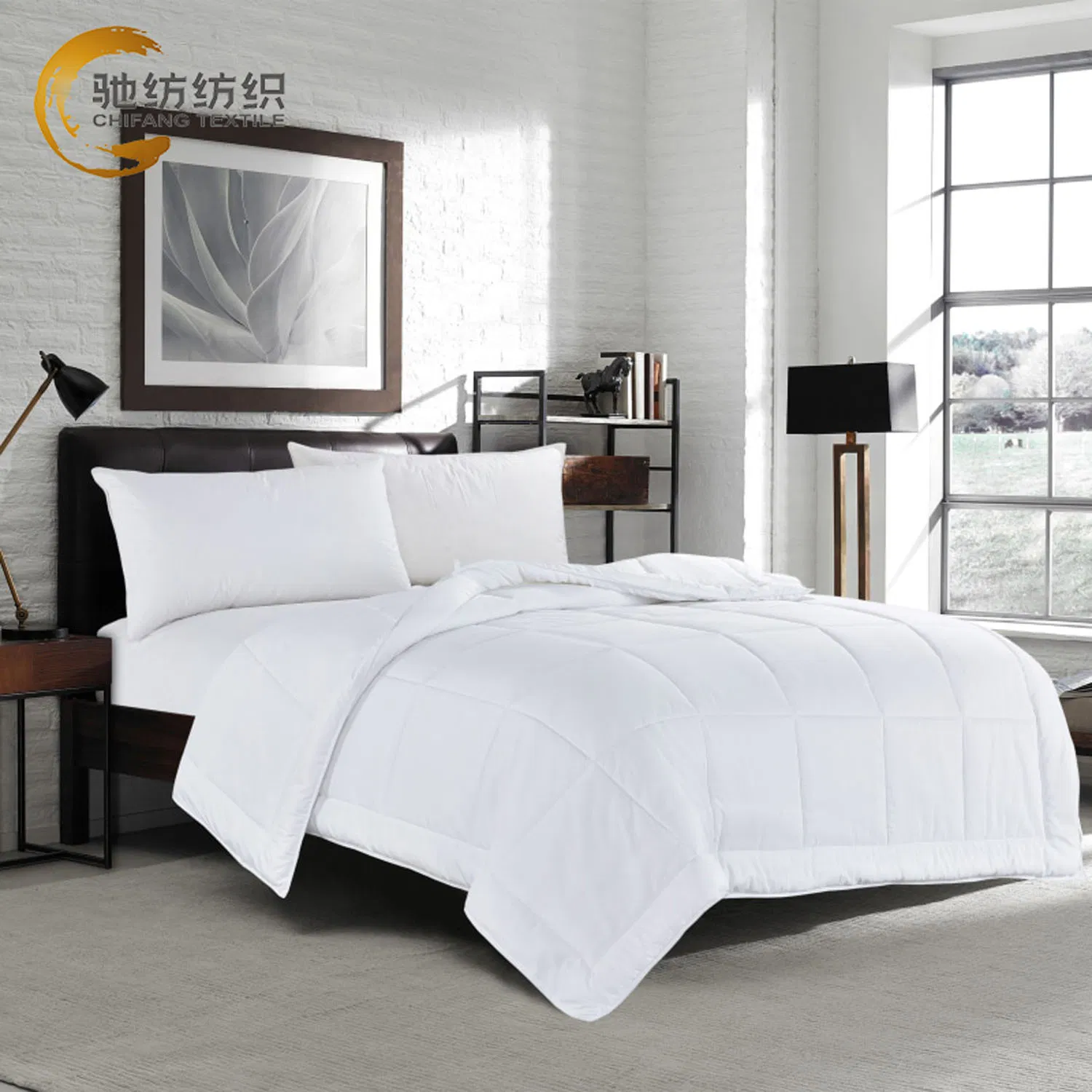 Luxury Quilt Cover Embroidery Bed Linen 100 Cotton Pillowcase Wholesale for Resorts