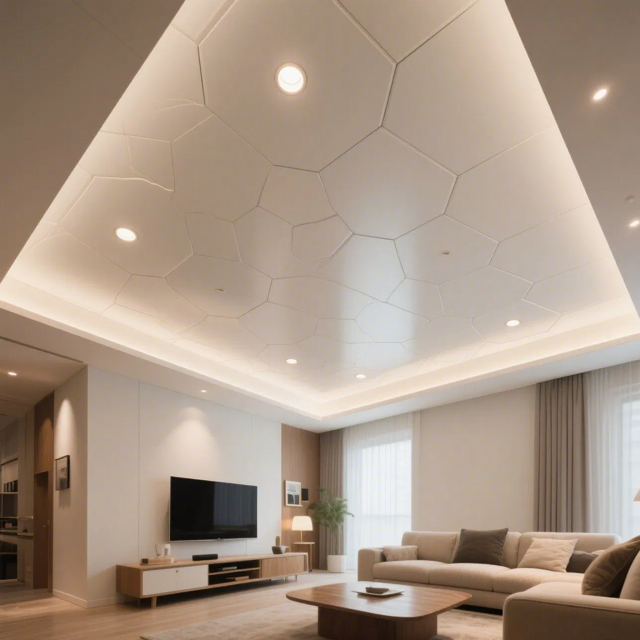 Contemporary Aluminum Ceiling Panels for Elegant Home Designs