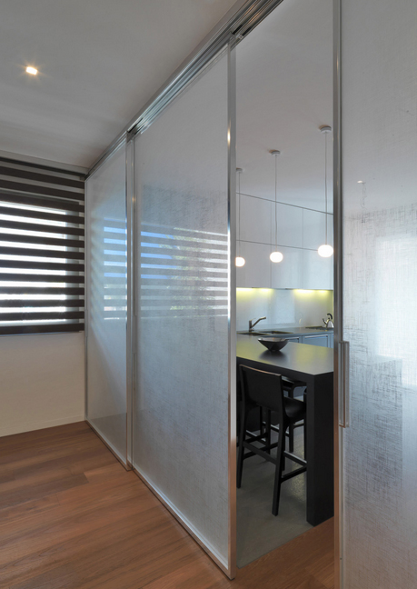 Powder Coated Three Panel 3 Panel Glass Triple Sliding Door