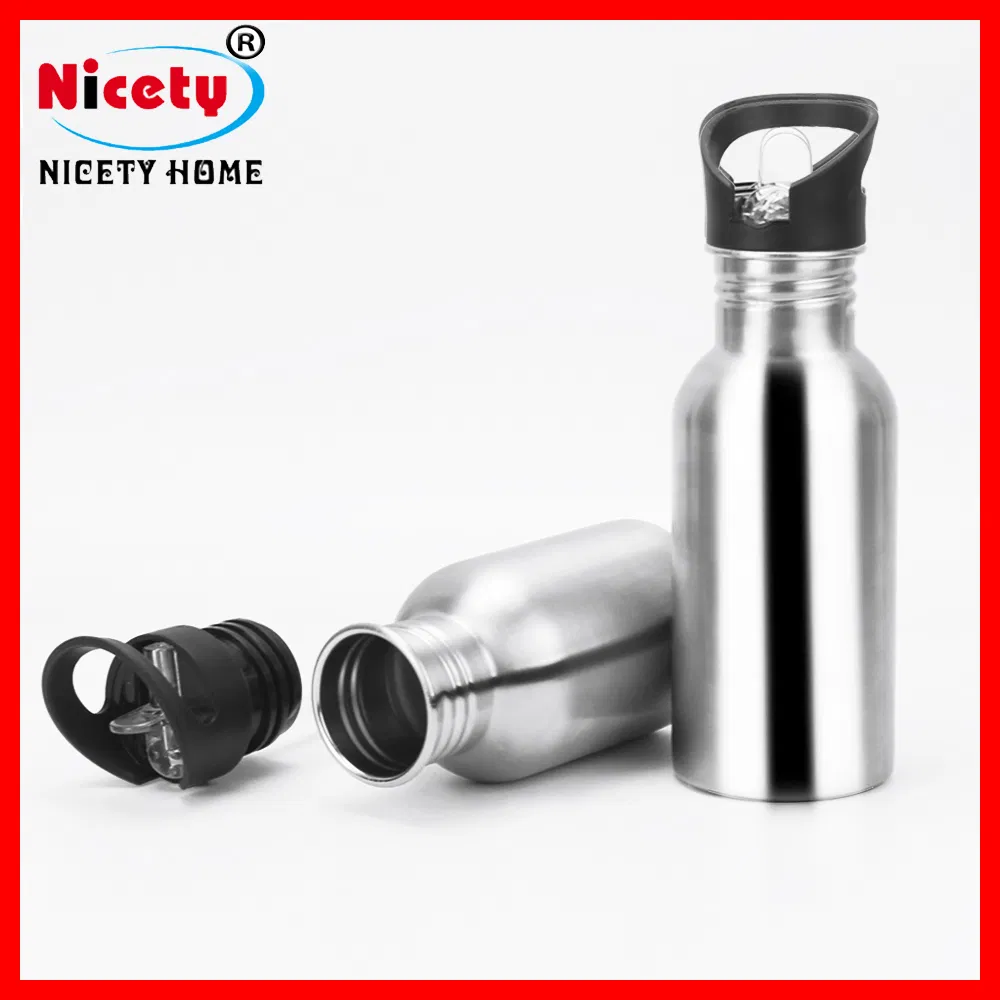 Wholesale Sports Water Bottle Eco-Friendly Double Wall Stainless Steel Vacuum Insulated Sport Water Bottle with Lid and Straw