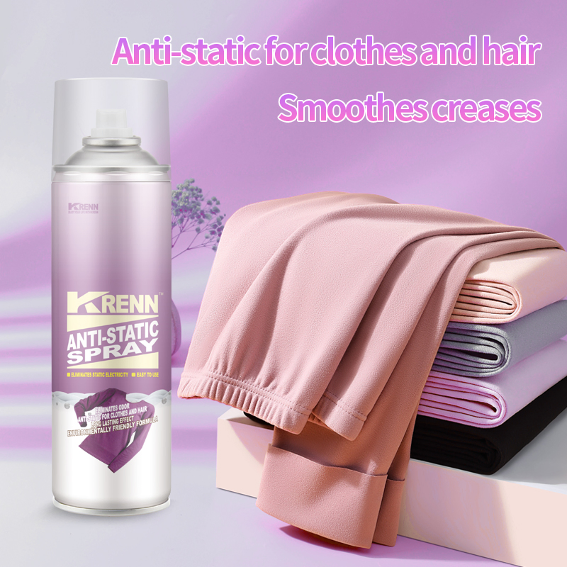 Krenn Custom Household Care Products Eliminate Static Electricity Antistatic Spray Aerosol Anti-Static Spray for Clothes