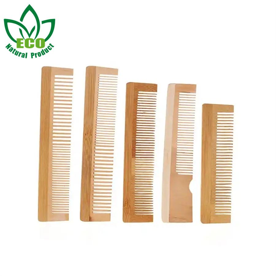 Wholesale Hot Sell Eco-Friendly Custom Logo Wooden Hotel Travel Lice Bamboo Hair Comb