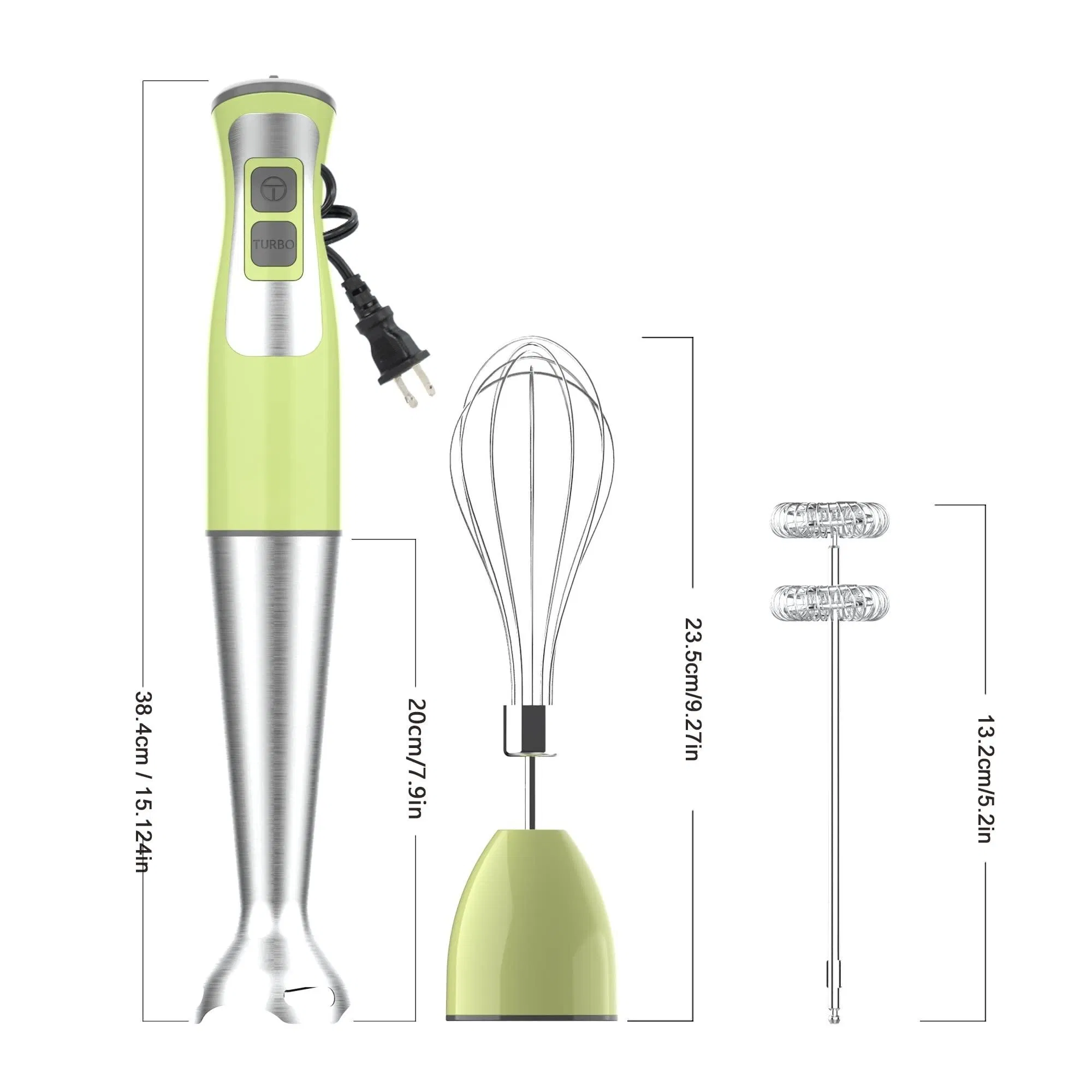 Factory Outlet 3-in-1 8-Speed Egg Whisk Milk Frother Immersion Hand Blender