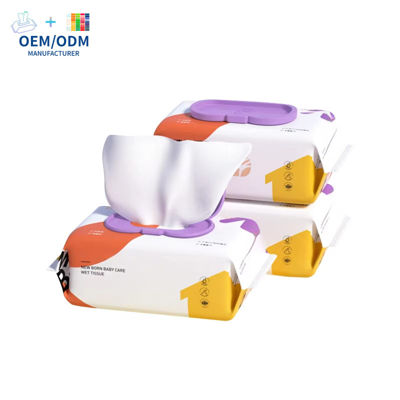 Customizable Wholesale Organic Plant Fiber Water Wipes Flushable Wipes Disposable Baby Wet Wipe for Infant 1-120 PCS Baby Wipes