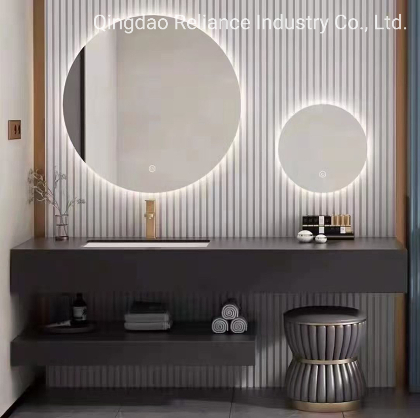 WiFi, Bluetooth, Digital Clock Home Decor Professional Design Semicircle Mirror/LED Mirror/Smart Mirror/Mutil Function Mirror/Fogless Mirror