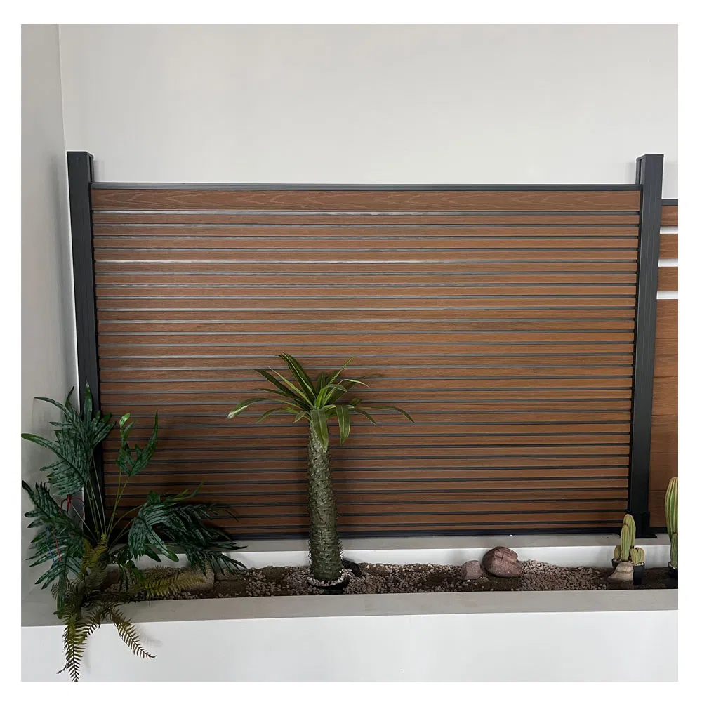Contemporary Aluminum Garden Fencing Privacy Board Fence WPC Wood Plastic Composite 180X180 Farm PVC Fence Panels for Outdoor