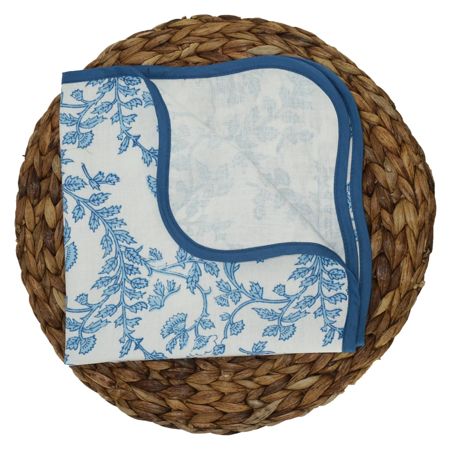 Blue Bound Scallop Napkins Hotel Napkin Cloths Wedding Tables Cloths