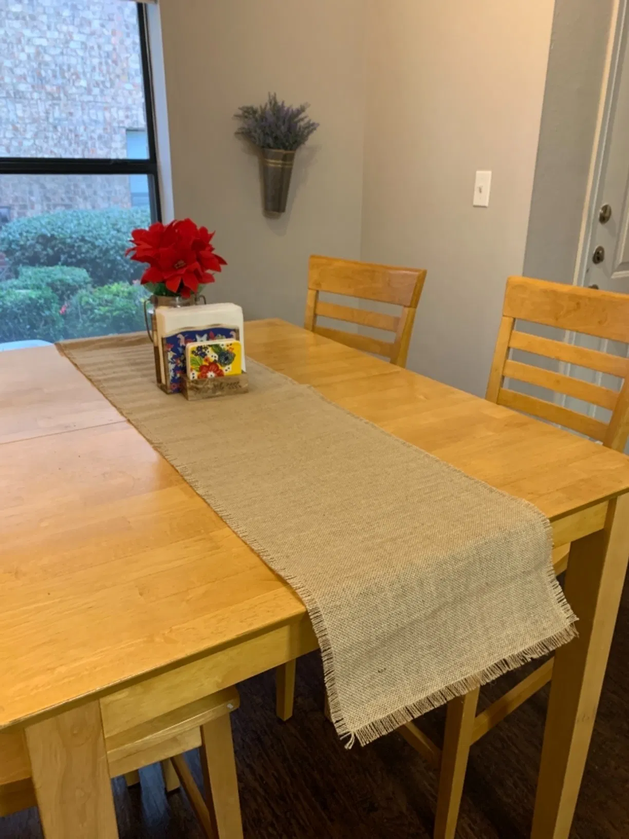 12X72 Inches Jute Vintage Table Runner Burlap Table Cloth
