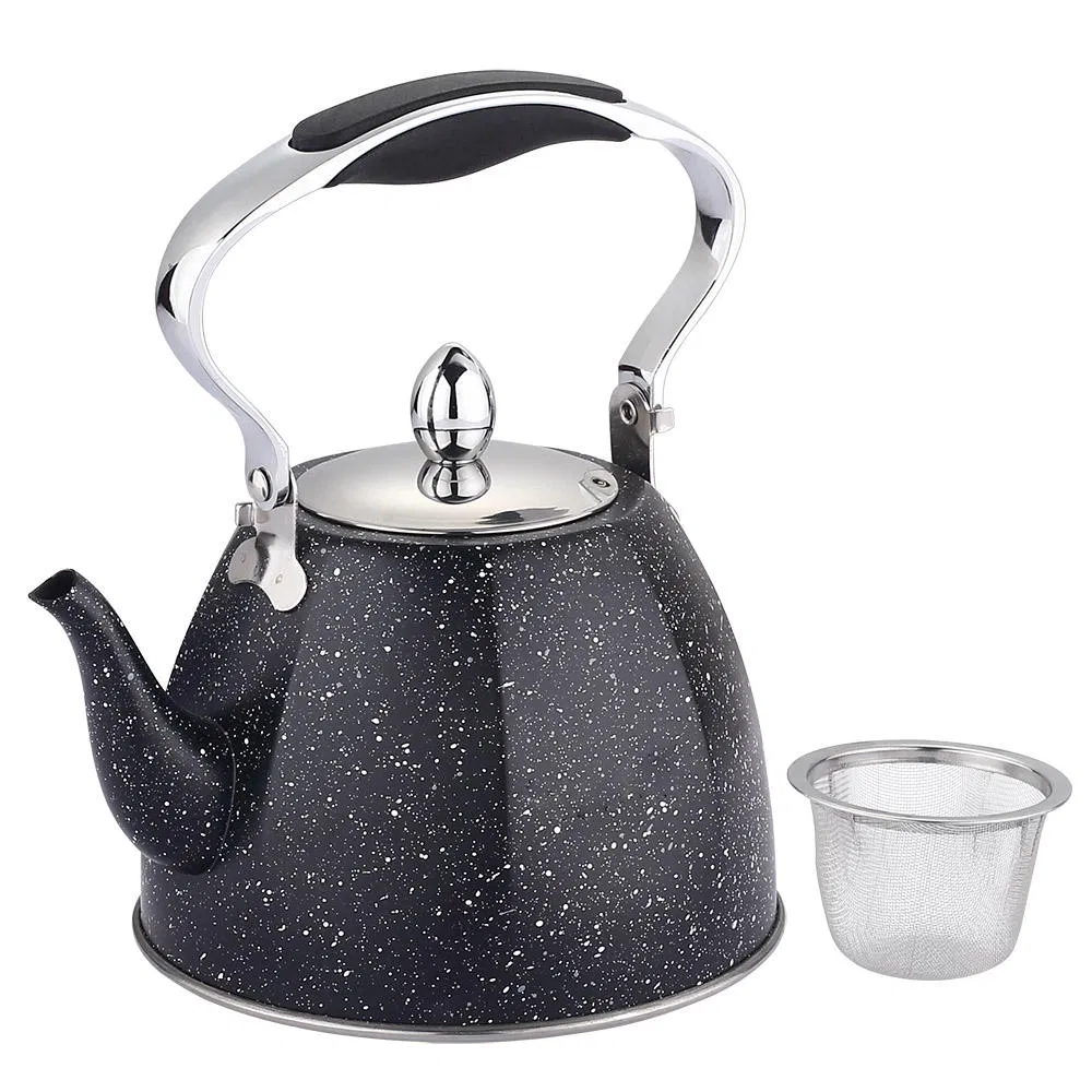 1 Litre Octagon Stainless Steel Tea Kettle with S/S Filter, Zepter Arshia for Kazakhstan Uzbekistan, Turkmenistan, Tajikistan,