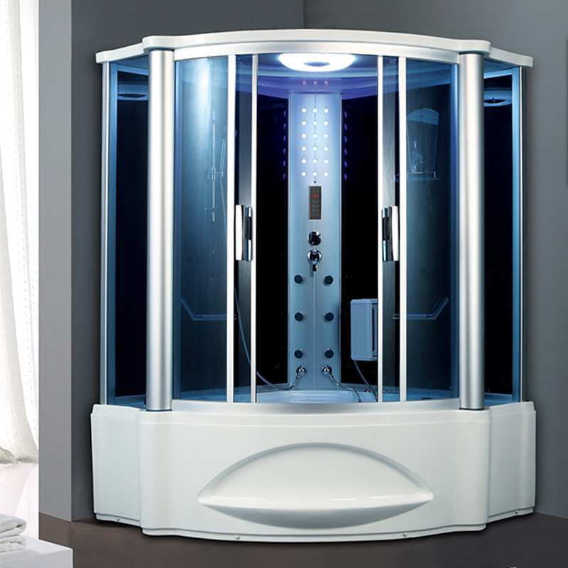 1.55m Black White Acrylic Steam Room Design Showers and Baths