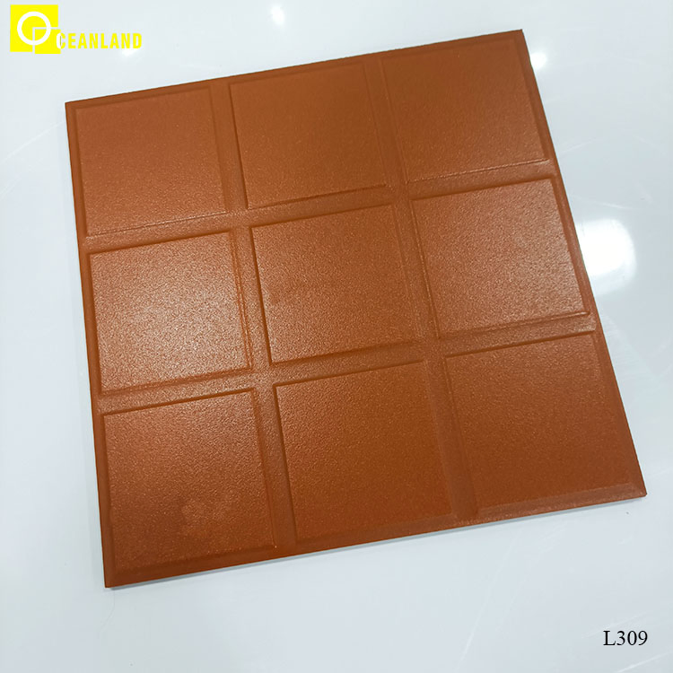 Керамическая плитка 300x300 мм терракотовая для ванной и кухни