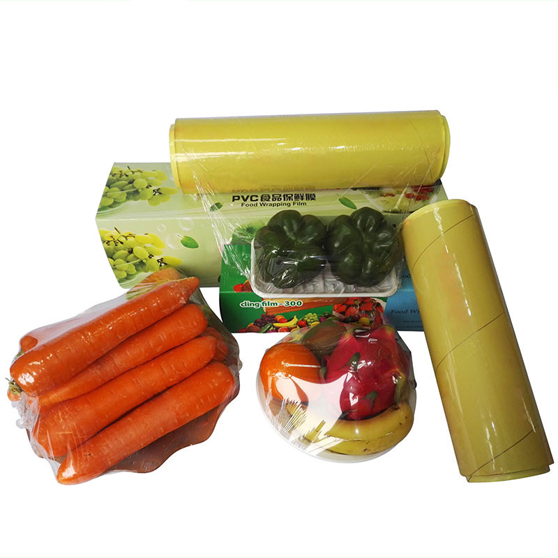 11micron 15micron PE PVC Plastic Food Wrap Cling Film Jumbo Roll