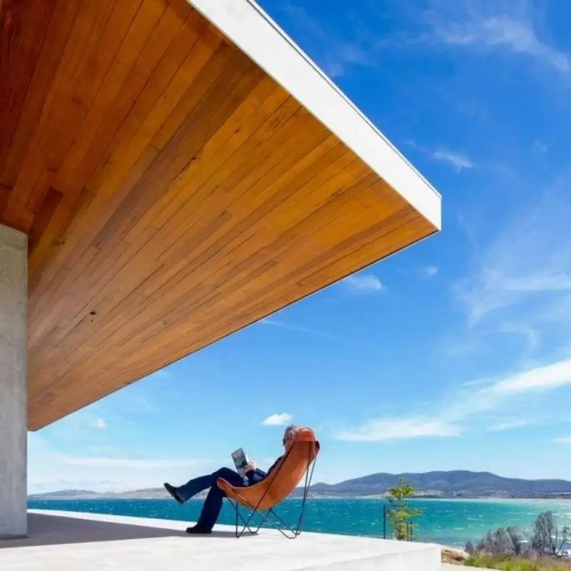 Wood Pattern Soild Plain Aluminum Soffit Panel for USA