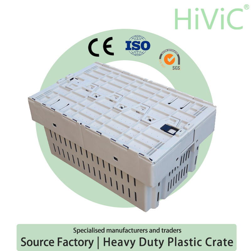 Fruit Collapsible Vegetable Basket Plastic Stocked Vented Foldable Crate