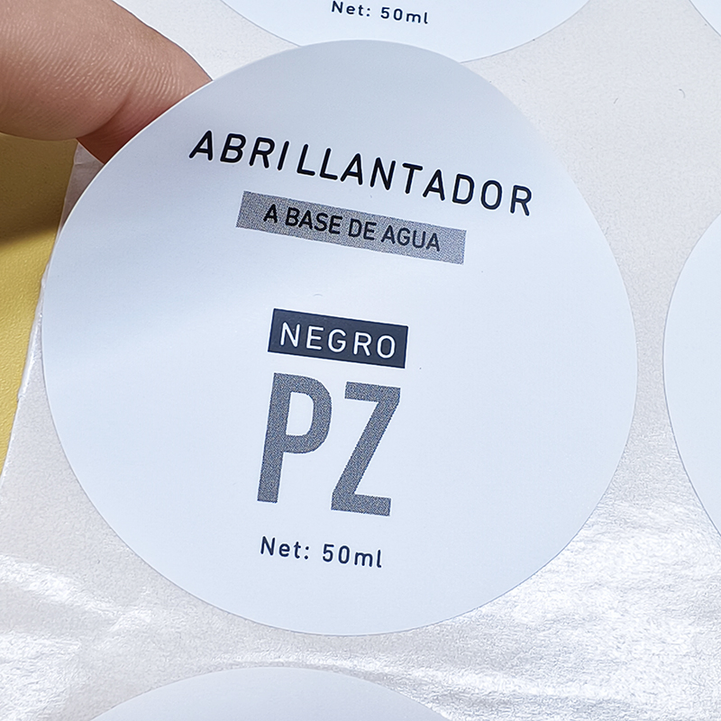 Custom Adhesive Bottle Labels with Vibrant Print and Strong Stickiness