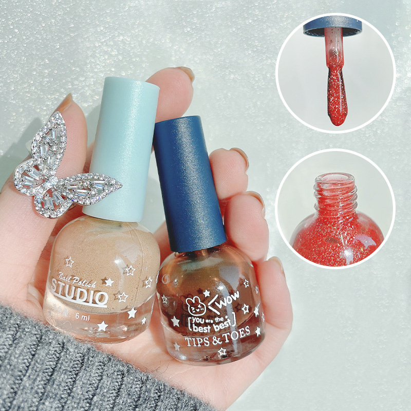 Wholesale Tiktok Hot Sell Quick Dry Kids Toy Gift Organic Nontoxic Water Based Peelable Nail Polish