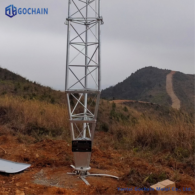 Electrified Railway Steel Pillar Supports High Quality Pillar