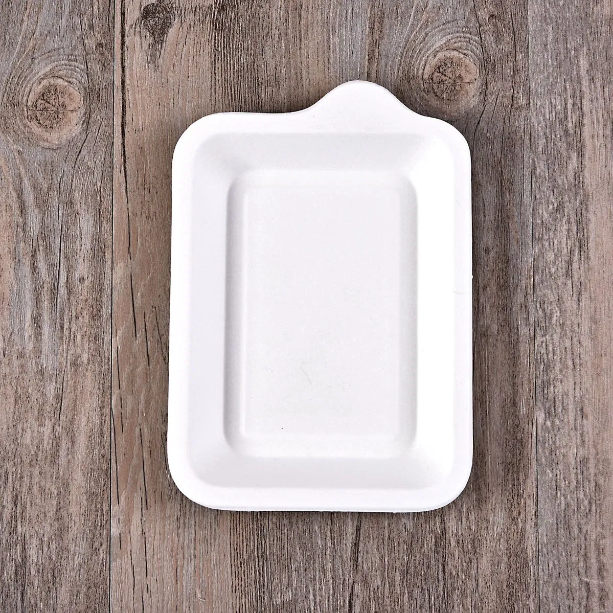 Wholesale Cake Plate Sugar Cane Pulp Plate White Disposable Paper Plate Bagasse