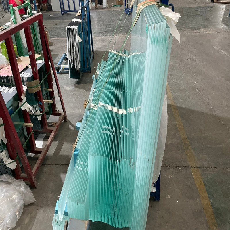 Customized 2mm to 19mm Prevent Peeping Home Office Decor Frosted Tempered Glass