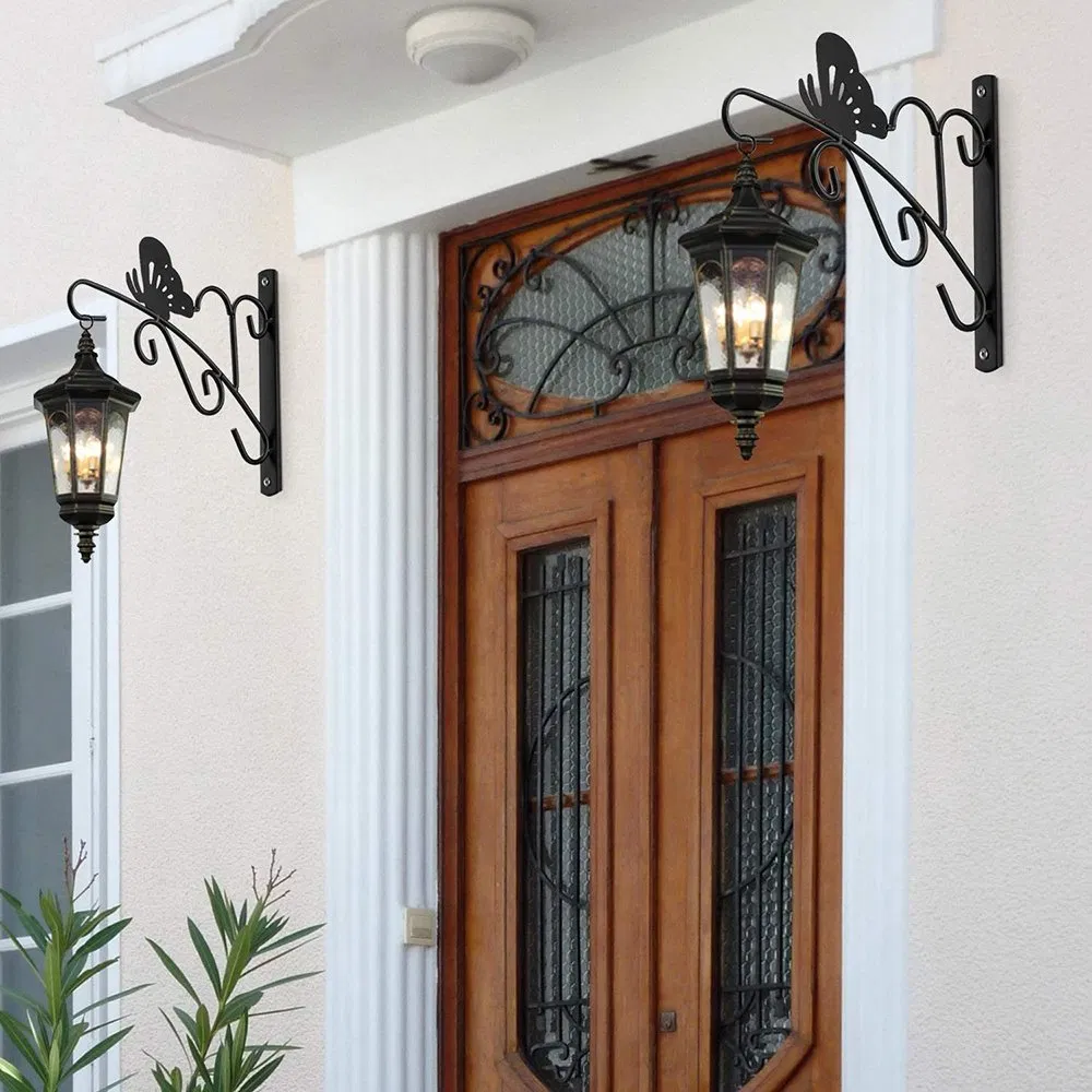 High Quality Garden Steel Wall Hook Hanging Flower Hook Powder Coated