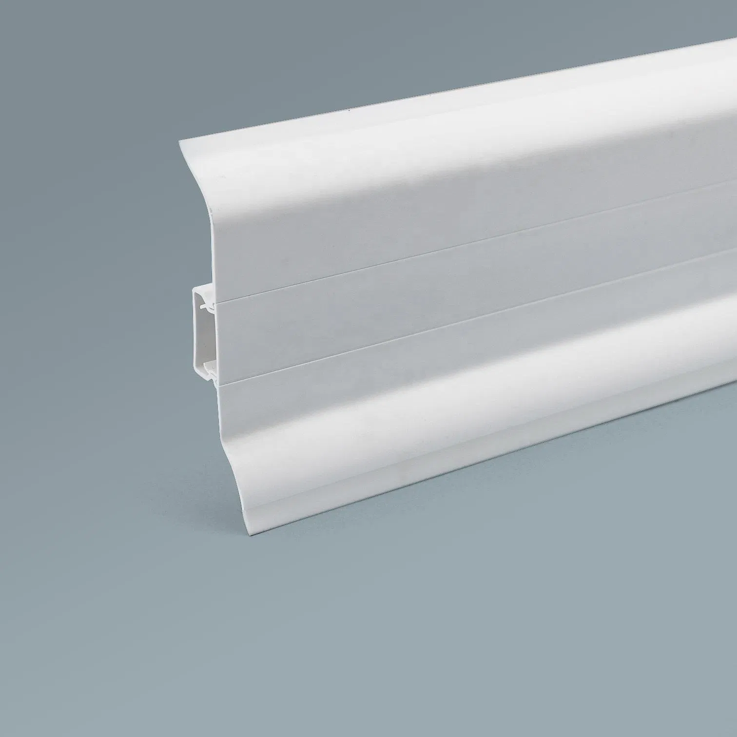 Plastic High Quality 90mm Flooring Accessory PVC Skirting Board Corner Protector