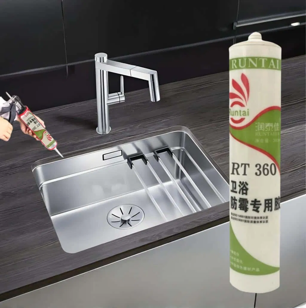 Best Quality Mildew Proof Silicone Sealant for High Grade Sanitary and Kitchen Sink Sealing