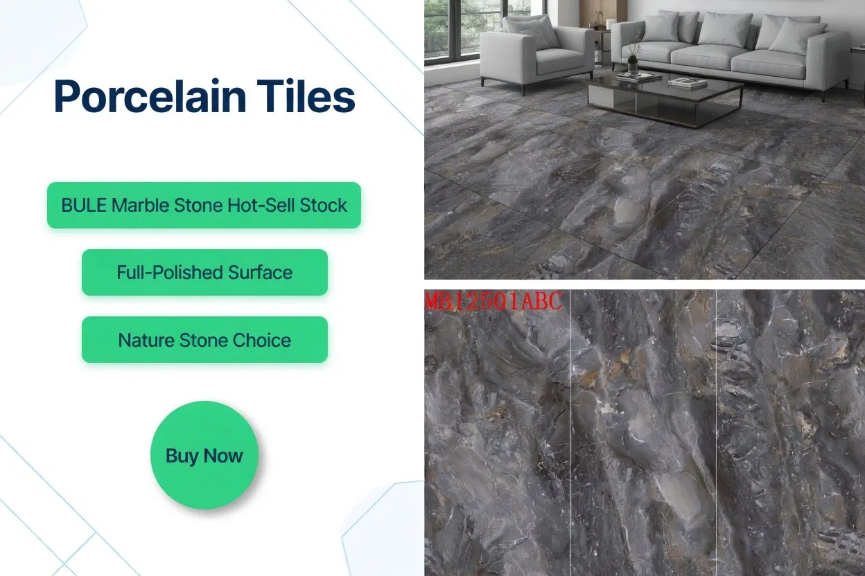Impulse Buy Full Polished 60X120 Mable Porcelain Wall Tile Surprisingly Glossy Floor Tile Glazed Flooring Black Star Mable Floor Tile