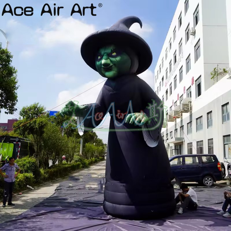Halloween Inflatable Sorceress Decoration Outdoor Giant Terror Halloween Decoration